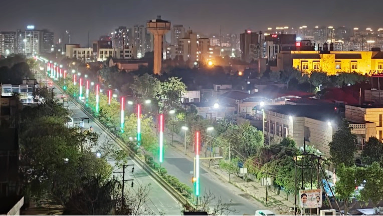 Rooftop City View