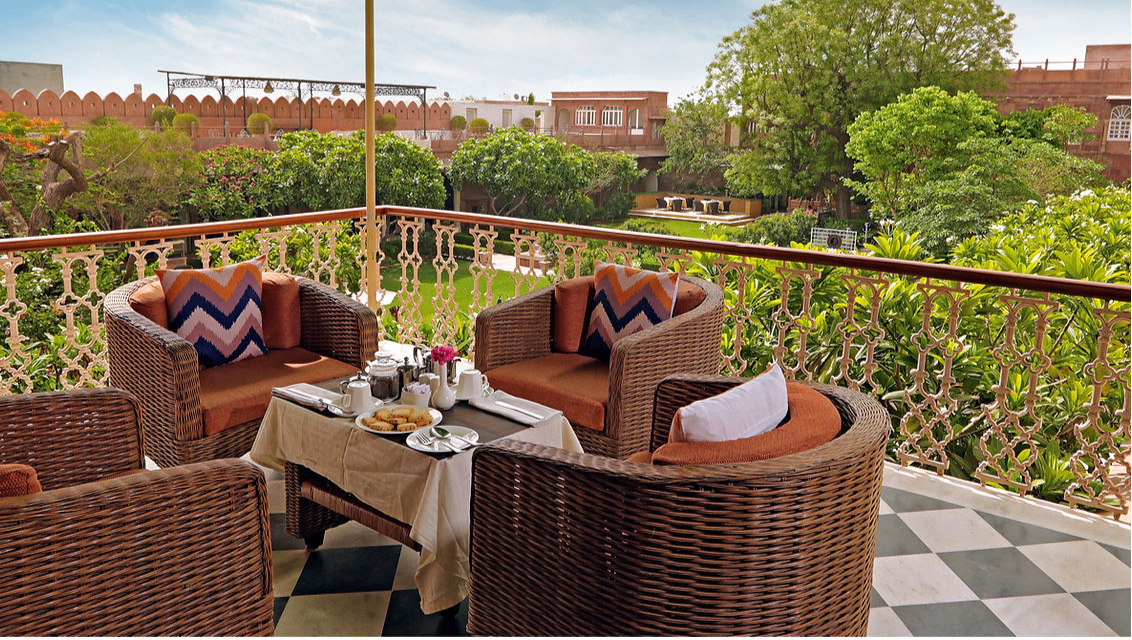 TEA OVERLOOKING THE VIEW