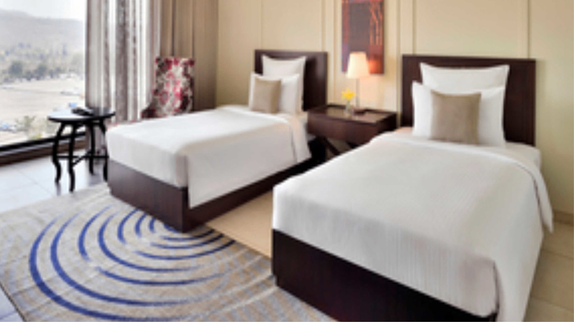 Deluxe twin bed room with Balcony