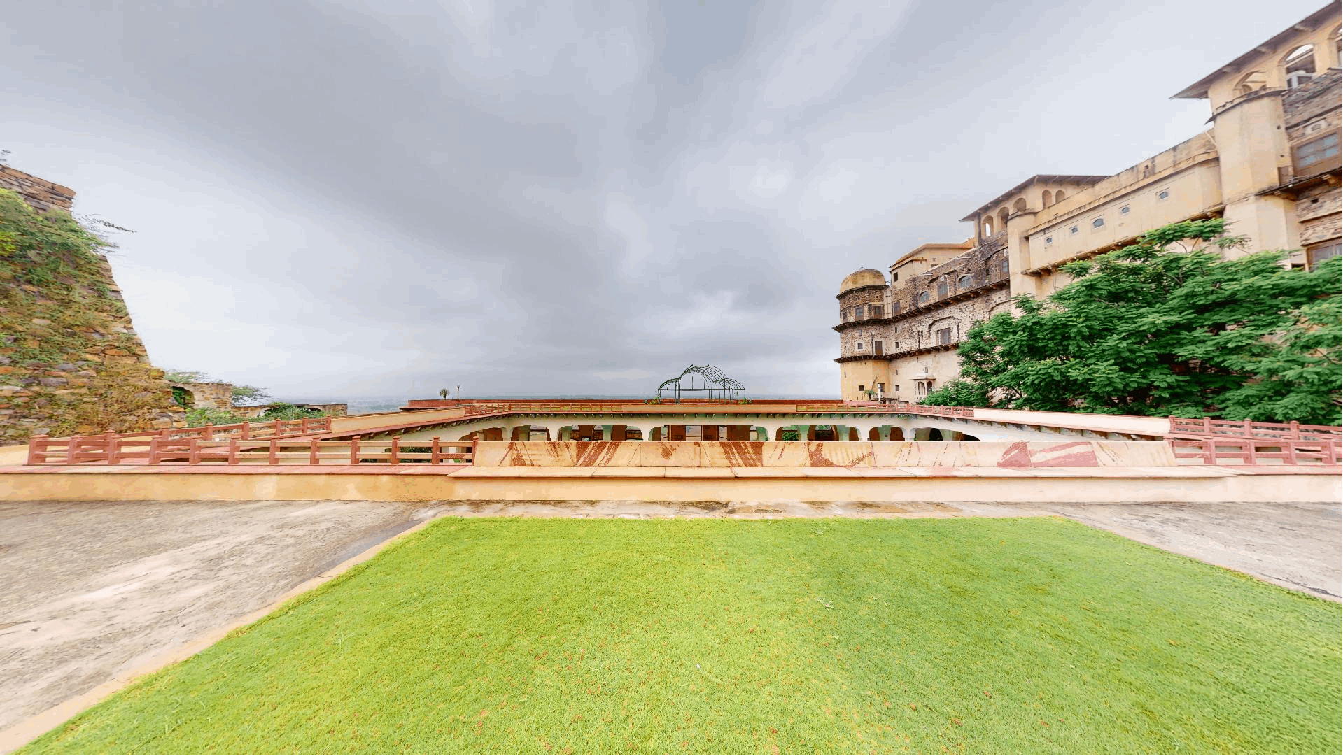 Swimming Pool Terrace Lawn